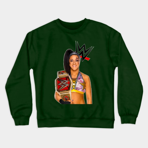 WWE Bayley Crewneck Sweatshirt by NTBPrints